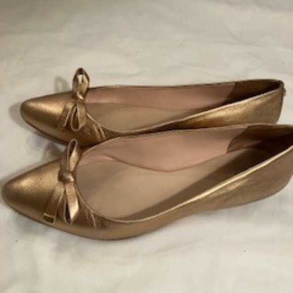 Kate Spade Rose Gold Emma Pointy Toe Flat 7 - Picture 8 of 10